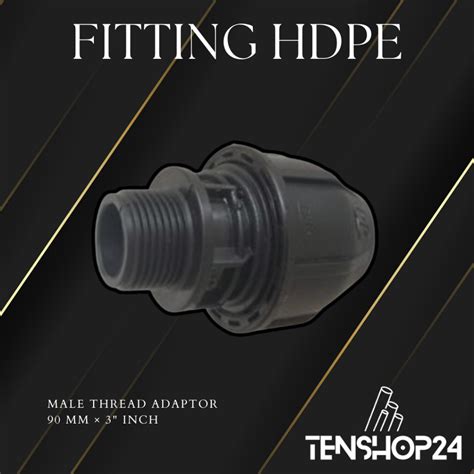 Jual Fitting Hdpe Male Thread Adaptor Socket Drat Luar Mm X