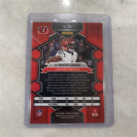 2023 Panini Mosaic National Pride 264 Jamarr Chase Cincinnati Bengals