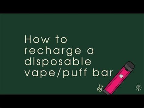 How To Recharge A Disposable Vape Reuse Youtube