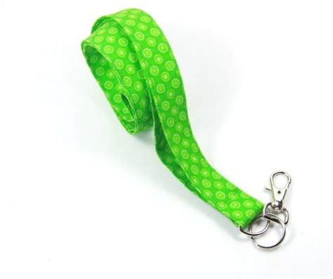 GREEN Fabric Lanyard Green Polka Fabric Badge Holder - Etsy | Fabric lanyard, Green fabric, Cute ...