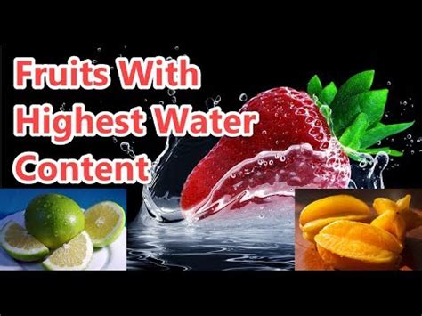 Top 10 Fruits With Highest Water Content YouTube