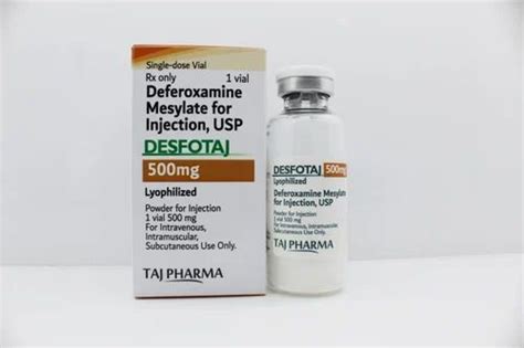 taj pharma Deferoxamine Injection 500mg at ₹ 900/vial in Mumbai | ID ...