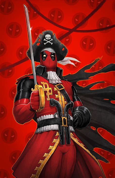 Pirate Deadpool By David Nakayama Deadpool Artwork Marvel Legends Marvel Characters Art