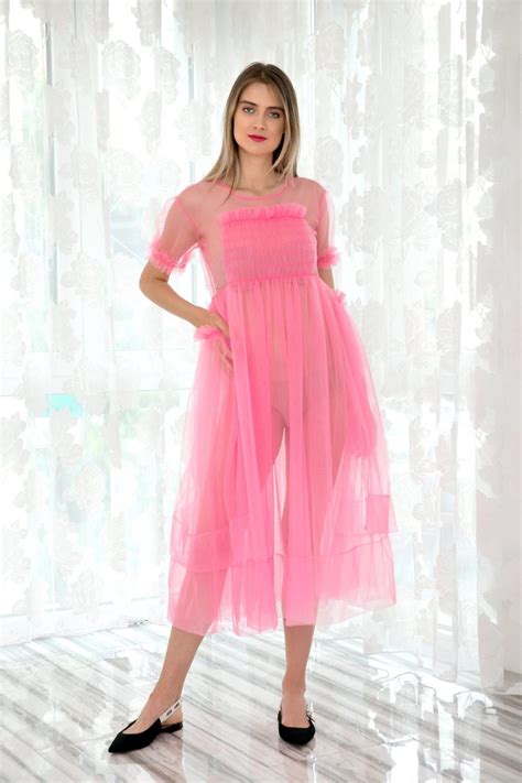 Sheer Pink Dress - ALLSEAMS