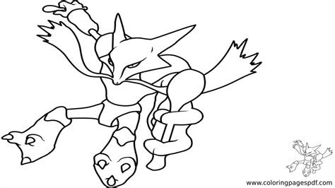 Coloring Page Of Alakazam