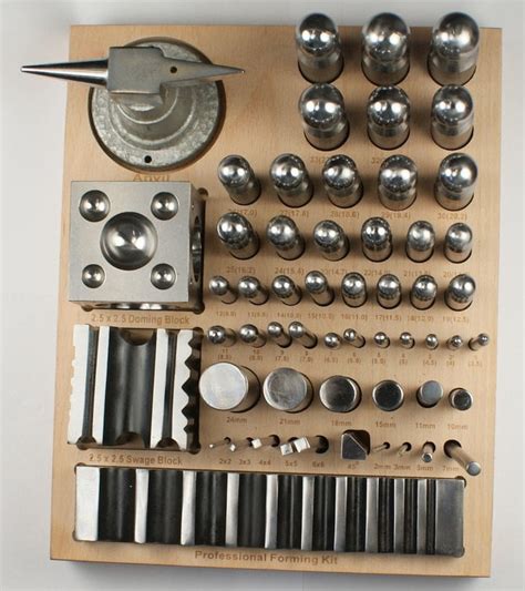 Paruu Pc Jumbo Doming Block Punch Swage Set Made Of Steel Dapping