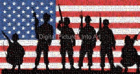 Patriotic Soldiers - Digital Pictures into Art