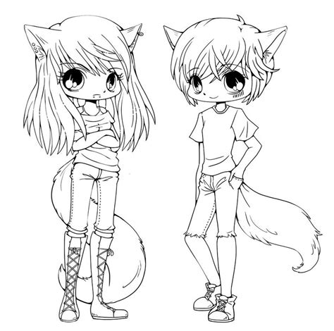 Chibi Wolf Coloring Pages At Free Printable Colorings Pages To Print And Color