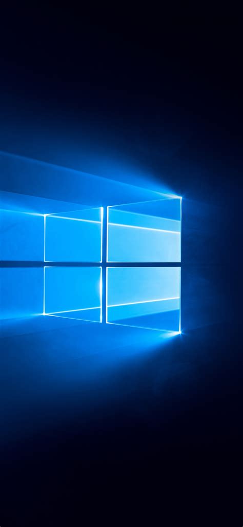 Windows 10 Wallpaper 4K, Dark, Blue background, 5K, 8K