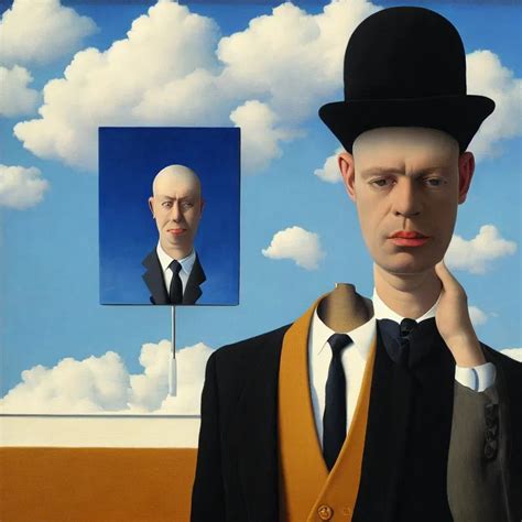 Portrait Of A Faceless Mirror Head Man In A Suit Stable Diffusion