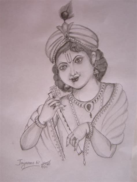 Pencil Drawing God Krishna Pencildrawing