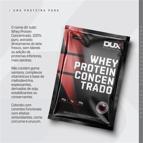 Whey Protein Concentrado Dose Únic C 28g Dux Nutrition