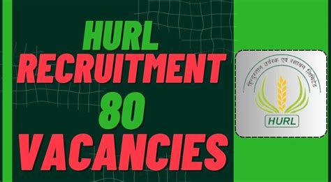 Hurl Recruitment 2024 Notification Out For 80 Vacancies