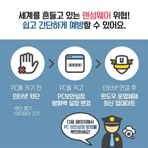 ‘랜섬웨어 예방 요령은 정책뉴스 뉴스 대한민국 정책브리핑