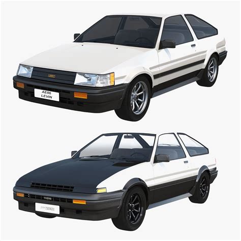 Toyota Ae86 Trueno 3d Model 149 3ds Fbx Max Free3d