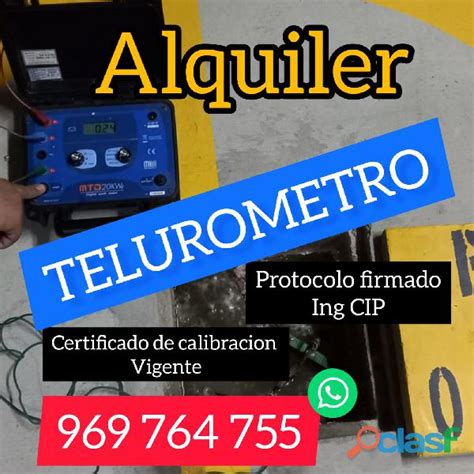 Alquiler Telurometro Certificado De Calibracion En Lima Callao Clasf