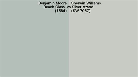 Benjamin Moore Beach Glass 1564 Vs Sherwin Williams Silver Strand Sw