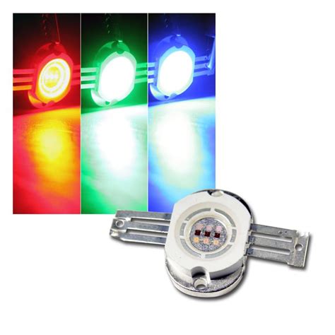 LED Highpower Chip 10W RGB ROUND 350mA Je Farbe