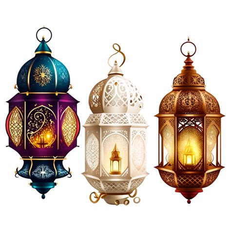 Ramadã kareem obra de arte lindo lanterna generativo ai 24698439 PNG