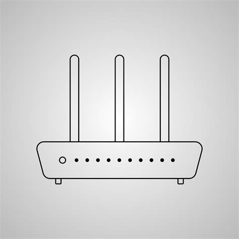 Wi Fi Router Icon Vector Illustration Vector Art At Vecteezy