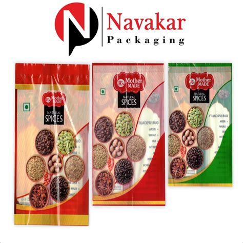 Glossy Spices Printed Packaging Pouches Heat Sealed At Rs 2 Piece In