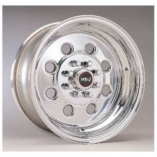 Weld Racing Draglite 15 Wheels w Lugs Center Caps Tires Universal Fit