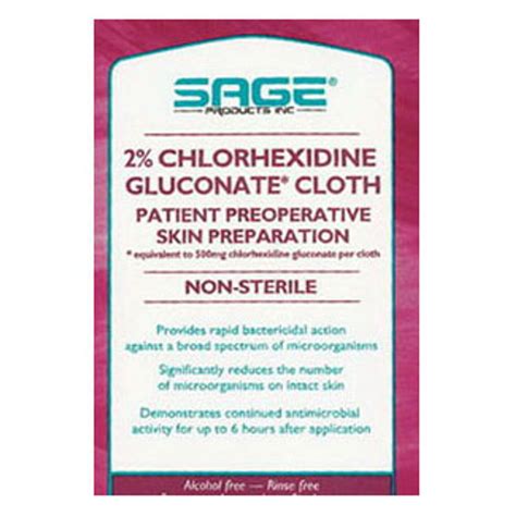 Sage 9707 Skin Prep Wipe Sage® 6 Per Pack Soft Pack 2 Strength Chg