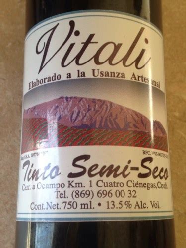 Vitali Tinto Semi Seco Vivino Us