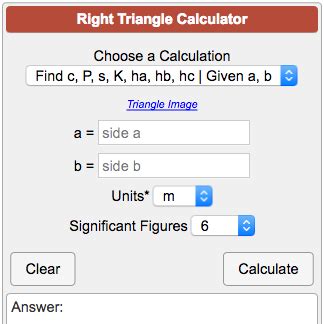 Right Triangles Calculator