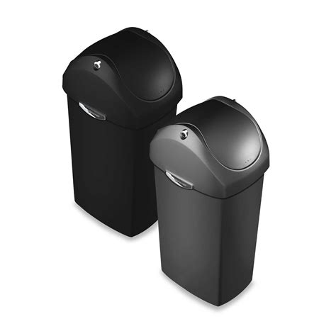 Simplehuman® Plastic Swing Lid 60 Liter Trash Can Bed Bath And Beyond