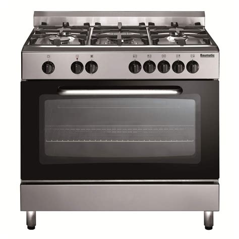 Baumatic Bc3912tcss Single Cavity 90cm Dual Fuel Range Cooker Stainless Steel Appliances Direct