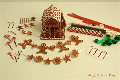 KIT Gingerbread House and Decorating KIT Fabric and Paper - Etsy