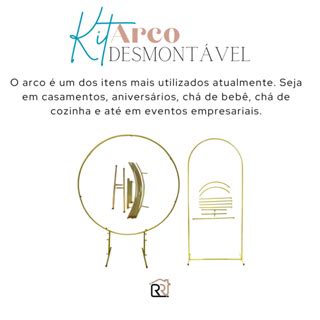 Suporte Decorativo Arco Redondo Desmontável Arco Romano Aço Shopee