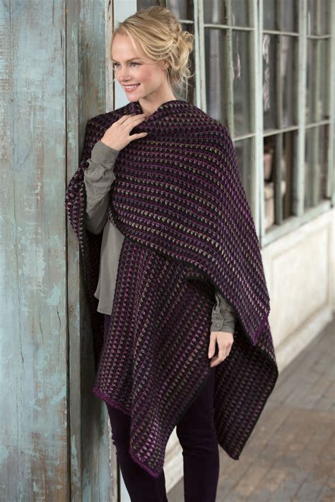 Around Town Ruana Free Crochet Pattern In Red Heart Boutique