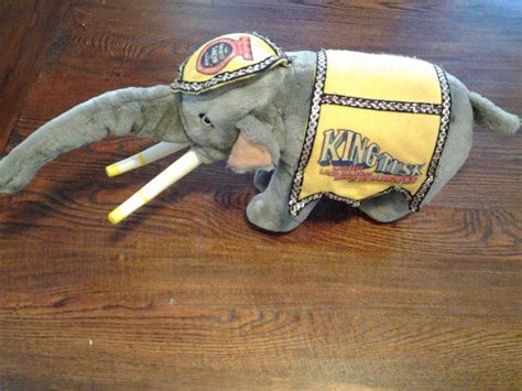 Vintage King Tusk Stuffed Elephant Toy 1987 Ringling Bros Barnum And