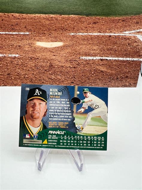 1995 Pinnacle Oakland Athletics Baseball 196 Mark McGwire EBay