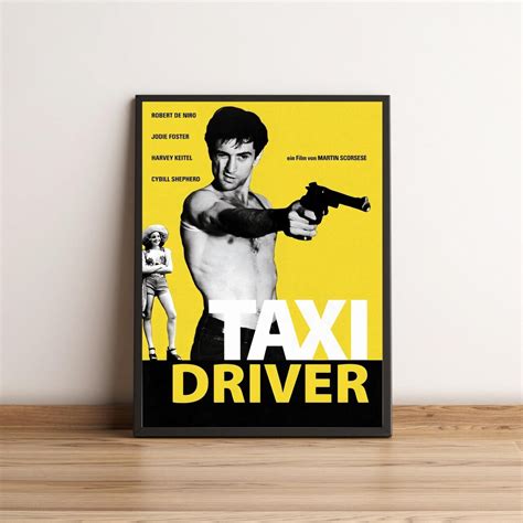 Taxi Driver Poster Classic Movie Poster Robert De Niro Martin