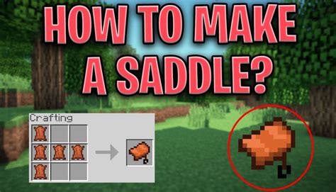 How To Craft A Saddle In Minecraft The Ultimate Guide Best Diy Pro