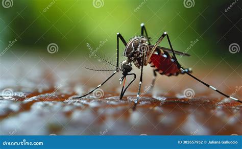 Closeup Of Aedes Aegypti In Natural Habitat Stock Photo Cartoondealer