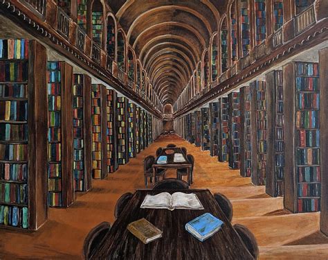 Trinity College Library Painting by Mattie Blakely - Fine Art America