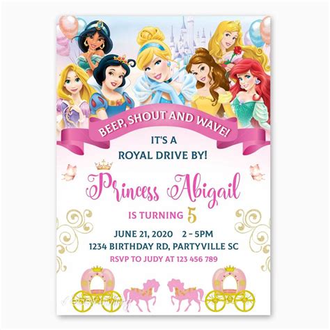 Disney Princess Theme Invitation Ph