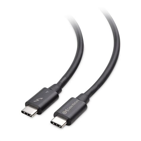 [intel Certified] Cable Matters 40gbps Thunderbolt 4 Cable 3 3ft With 8k Video And 240w Charging