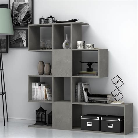 Libreria Bifacciale Aktif X X Cm Grigio Cemento Asta Mobili