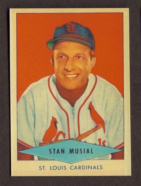 A Baseball Card With An Image Of Stan Musial