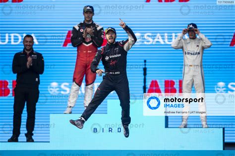 Race Winner Sam Bird Gbr Envision Virgin Racing Celebrates On The