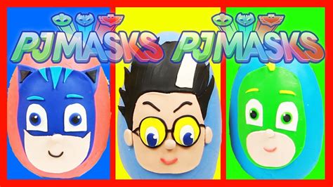 Learn Colors Pj Masks Egg Surprise With Play Doh Who Took All The Toys Youtube