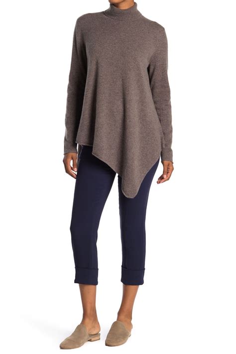 Magaschoni Turtleneck Cashmere Tunic Sweater Nordstrom Rack In 2021