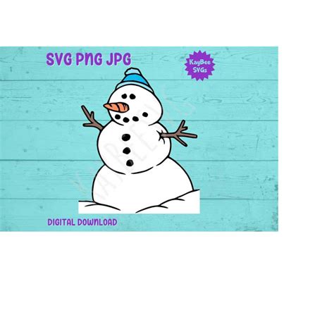 Snowman Svg Png  Clipart Digital Cut File Download For Cr Inspire Uplift