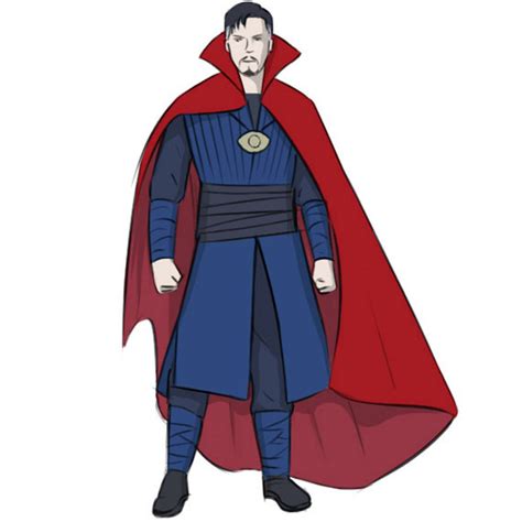 How To Draw Doctor Strange Easy Drawing Art