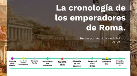 La cronología temporal de los emperadores romanos by astrid pol on Prezi